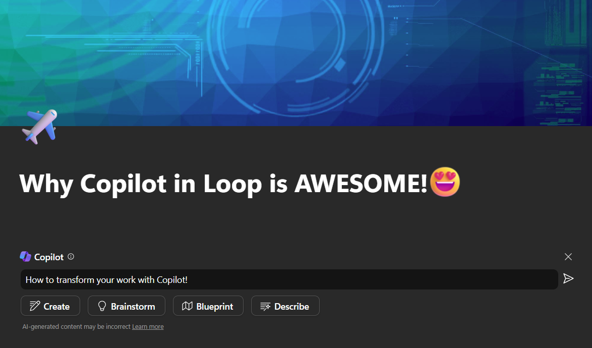 How to use Copilot in Microsoft Loop 🖌️ Utilize AI Together!